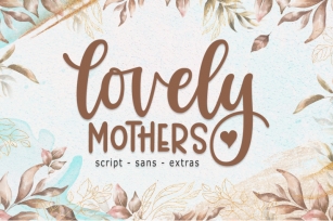 Lovely Mothers Font Duo Font Download