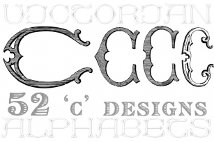 Victorian Alphabets C Font Download