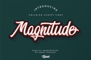 Magnitude Childish Script Font Font Download