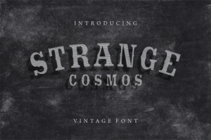 Strange Cosmos - Vintage Font Font Download
