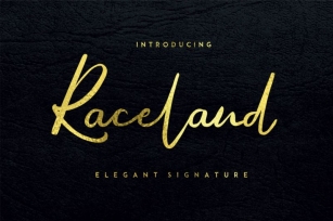 Raceland Signature Font Download