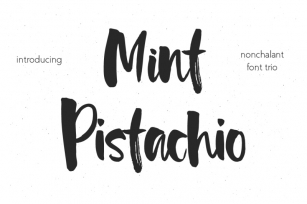 Mint Pistachio Font Trio Font Download