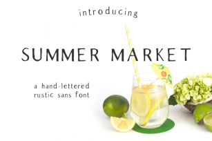 Summer Market Rustic Sans Font Font Download
