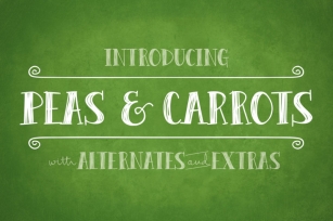 Peas & Carrots Font Download