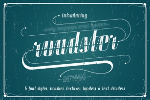 Roadster vintage script Font Download