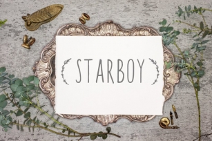 Starboy. Handwritten typeface Font Download