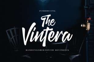 The Vintera Handstylish Font Font Download