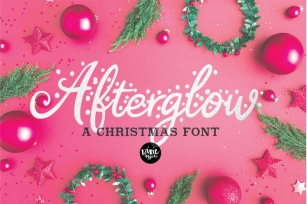 AFTERGLOW a Christmas Snow Holiday Font Font Download
