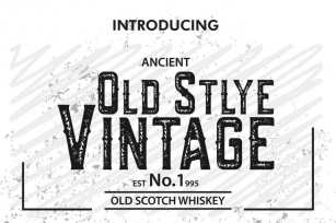 OLD STYLE WINTAGE TYPEFACE Font Download