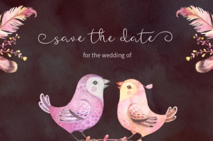 featherly font - wedding font Font Download