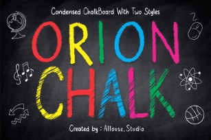 Orion Chalk - Natural Chalkboard Font Download