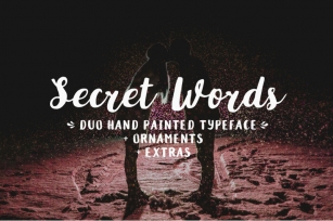 Secret Words Font Duo + Big Bonus Font Download