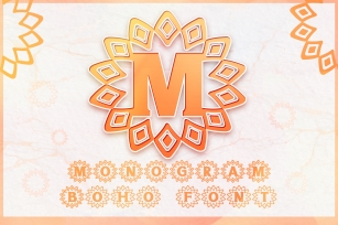 Monogram Boho Tribal Font Download