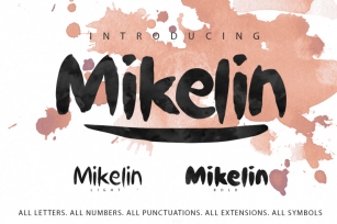 Mikelin Typeface Font Download