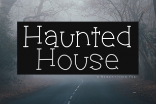 Haunted House - A Spooky Handwritten Font Font Download