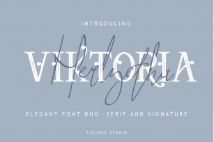 Victoria // Elegant Font Duo Font Download