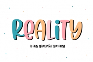 Reality - Quirky Handwritten Font Font Download