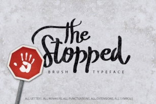 The Stopped Brush Typeface Font Download