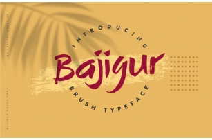 Bajigur Brush Font Download