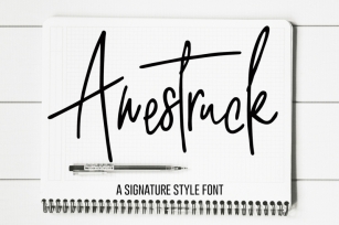 Awestruck Signature Font Font Download