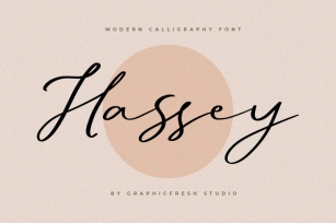 Hassey  A Modern Calligraphy Font Font Download