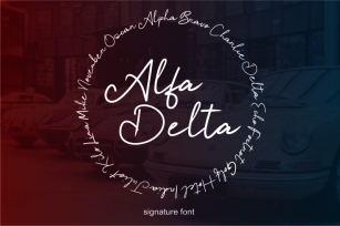 alfa delta Font Download