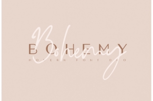 Bohemy Font Duo Font Download