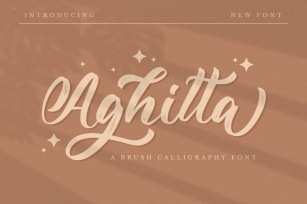 Aghitta - Brush Script Font Font Download