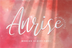 Anrise | Modern Script Font Font Download