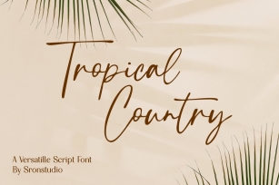 Tropical Country Font Download