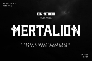 Mertalion-Vintage Serif Font Font Download