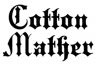Cotton Mather Font Download