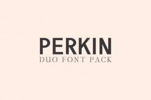 Perkin | Duo Font + Bonus Logo Font Download