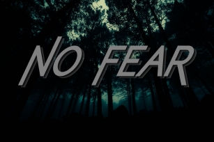 No Fear Font Download