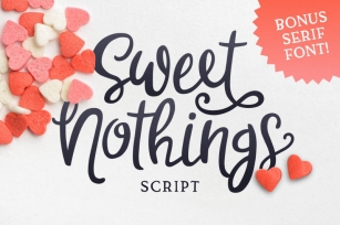 Sweet Nothings Script + Bonus Font! Font Download