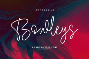 Bowleys Typeface Font Download