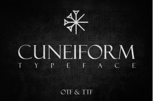 CUNEIFORM: An Ancient Typeface Font Download