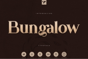 Bungalow Typeface - 9 fonts Font Download