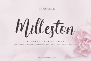 Milleston Script Font Font Download