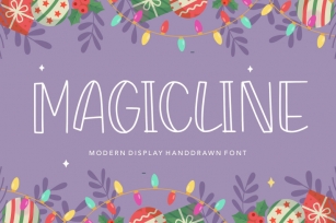 MAGICLINE Modern Display Handdrawn Font Font Download