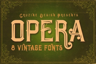 Opera Vintage Typeface Font Download