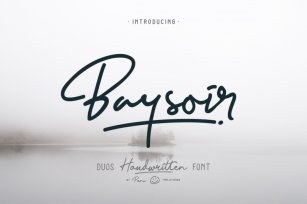Baysoir Duo Handwritten Free Texture Font Download