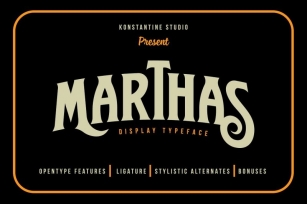 Marthas Vintage Branding font Font Download
