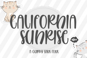 California Sunrise - a Quirky Handwritten Font Font Download
