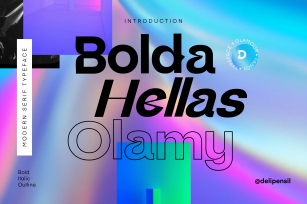 Bolda Hellas Elamy Font Download