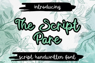 The Script Pare Font Download