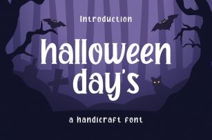 Halloween Day's - Handcraft Display Font Font Download