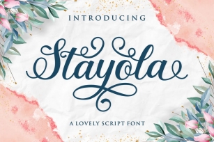 Stayola Decorative Script Font Font Download