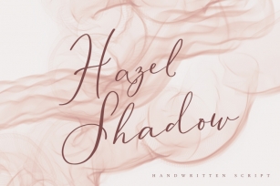 Hazel Shadow, beautiful calligraphy font Font Download