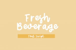 Fresh Beverage Font Download